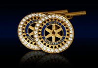 Rotary Cufflinks with Diamonds