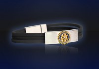 Bracelet with Rotary-Emblem in 18 kt Gold, Diamond