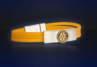 Bracelet with Rotary-Emblem in 18 kt Gold