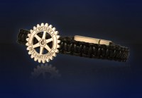 Bracelet with Rotary Emblem in Sterlingsilver