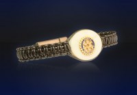 Bracelet with Rotary-Emblem in Sterlingsilver goldplated