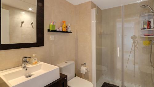 Bathroom with shower cubicle