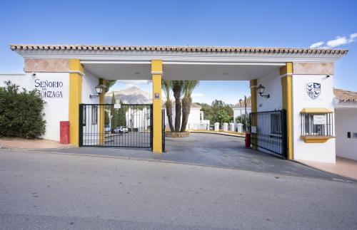 Entrance to the gated community